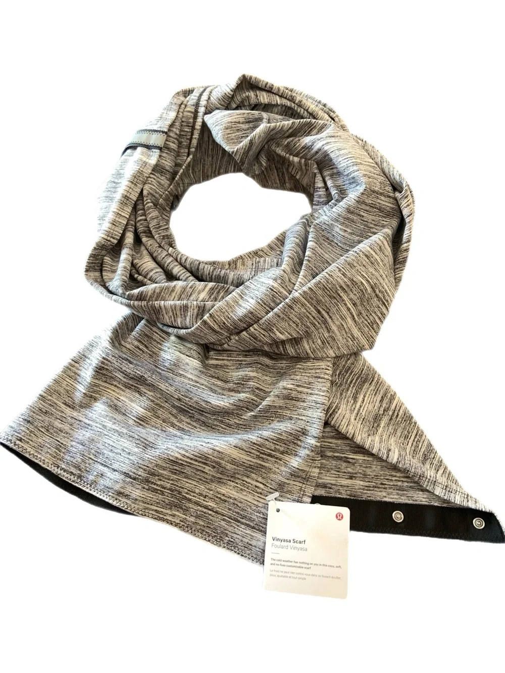 Lululemon Vinyasa Scarf NWT Space Dye Camo Black/White